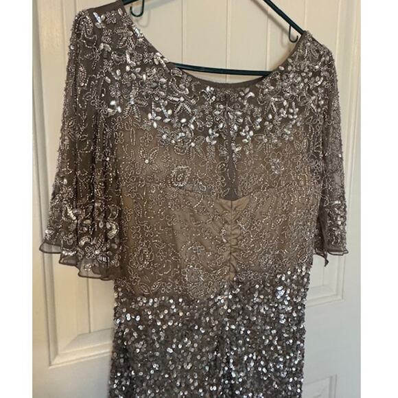 Anthropologie x BHLDN Helen Silver Sequence Dress 12 - Picture 5 of 10